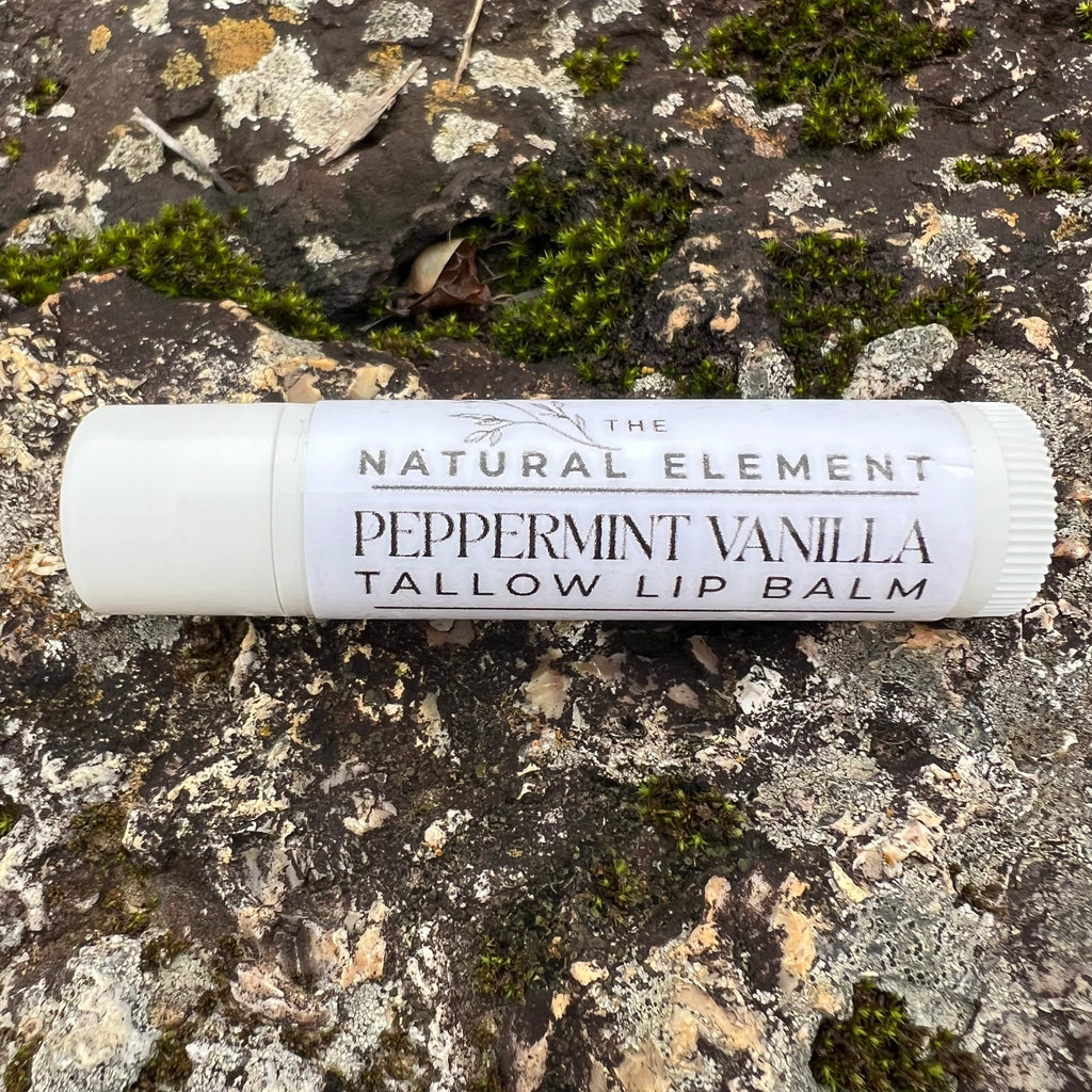 Peppermint Vanilla Tallow Lip Balm